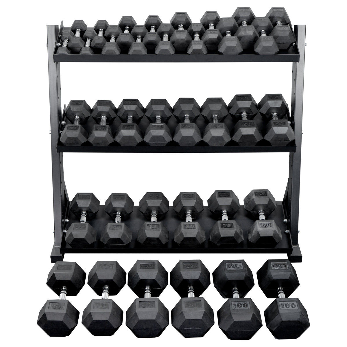 Rubber Hex Dumbbell Sets