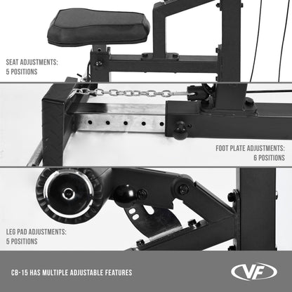 Heavy Duty Commercial Lat Pull Machine w/ Row Feature